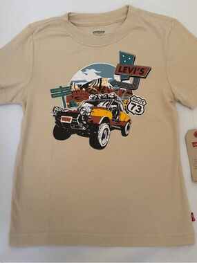 Levi’s Boys Graphic T Shirt 7 Route 73
Desert Off Road Car tan new with tag